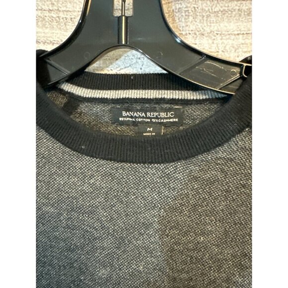 Banana Republic Mens Gray Raglan Sweater M - Picture 2 of 4
